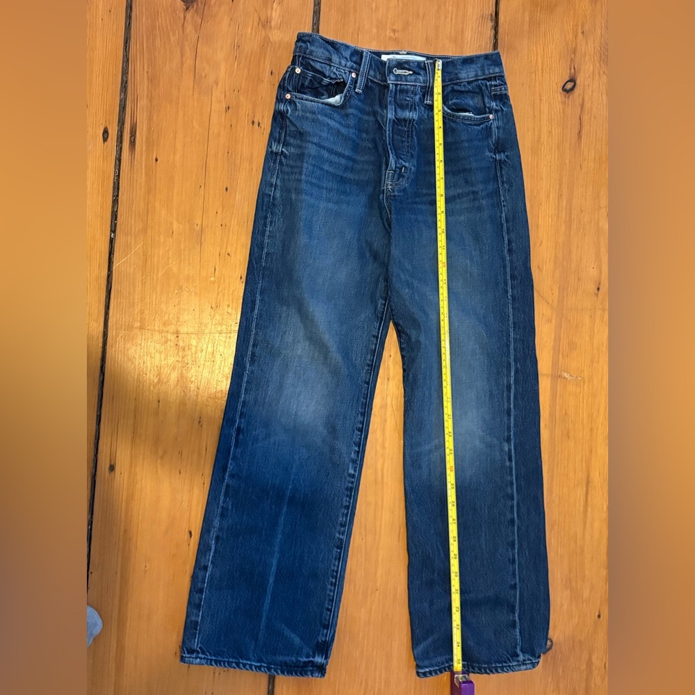 MOTHER Superior The Rambler Ankle Jeans in Well Stacked, Size 24 Medium Dark - Picture 12 of 16